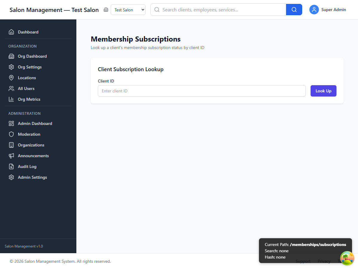 Client enrollment in membership plan